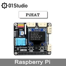 01 estúdio pihat raspberry pi 3b 3b + 4b desenvolvimento demonstração placa de expansão módulo python programação 2g 4g 8g