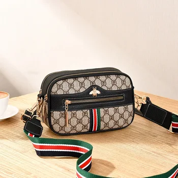 

Wallet 2020 new mini bag women's bag fashion oblique wide shoulder strap bag wild shoulder bag small square bag women bag