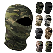 

Tactical Camouflage Balaclava Full Face Mask CS Wargame Army Hunting Cycling Sports Helmet Liner Military Multicam CP Scarf#