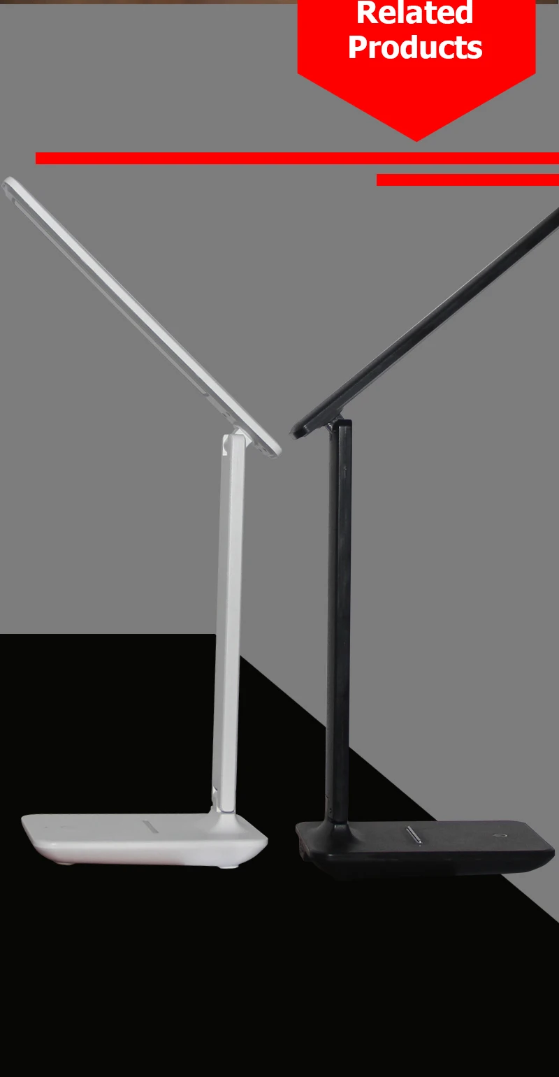 LED Desk Lamp with Temperature and Alarm Clock