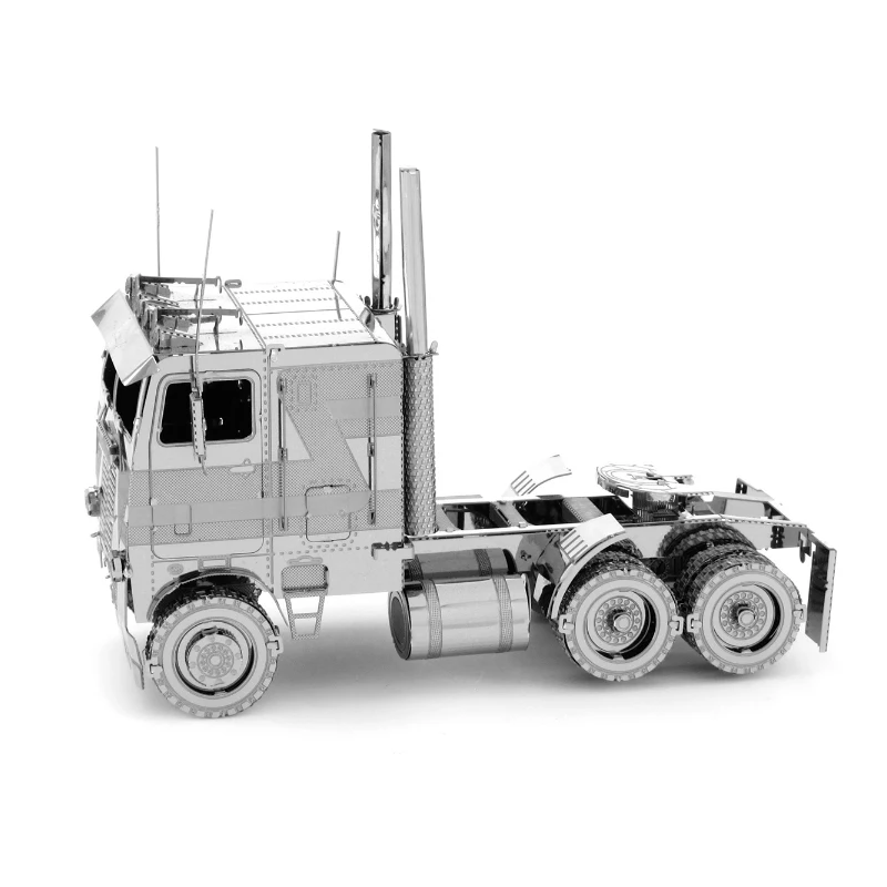 

3D all-metal stainless steel collage model DIY toy puzzle puzzle Fleina COE flathead truck head