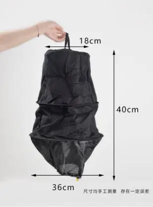 High quality 36*40cm black Dedicated bee cage catcher bag thickening polyester fabric Grab keeping tool for catching bees D039