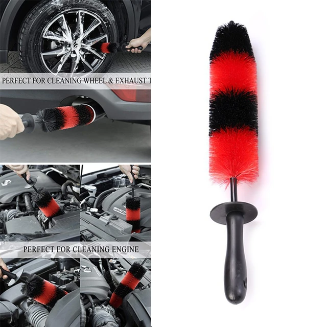 Car Wheel Cleaner Brush Kit Detail Car Wash Wheel Cleaner Rim Brushes 2pcs  Multifunctional Tire & Wheel Cleaning Brush Tools For - AliExpress