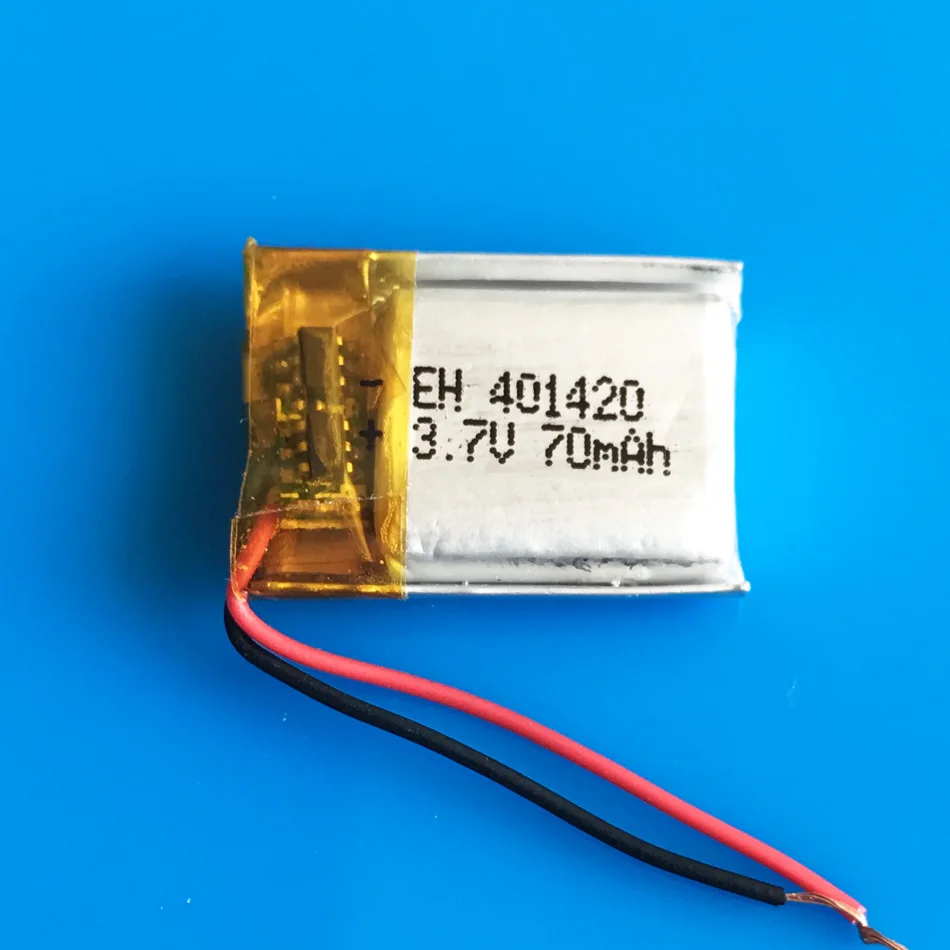 

401420 3.7V 70mAh lithium polymer li-po rechargeable battery li ion for MP3 MP4 MP5 bluetooth headset video pen