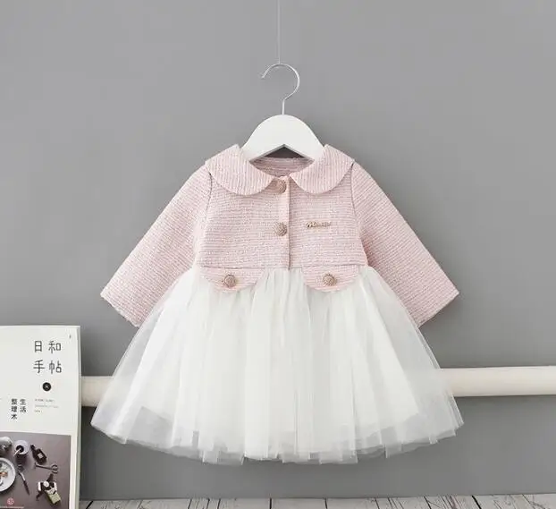 Детские платья для девочек; коллекция года; сезон весна-осень; детское платье с длинными рукавами высококачественное детское платье Милая одежда принцессы От 1 до 4 лет