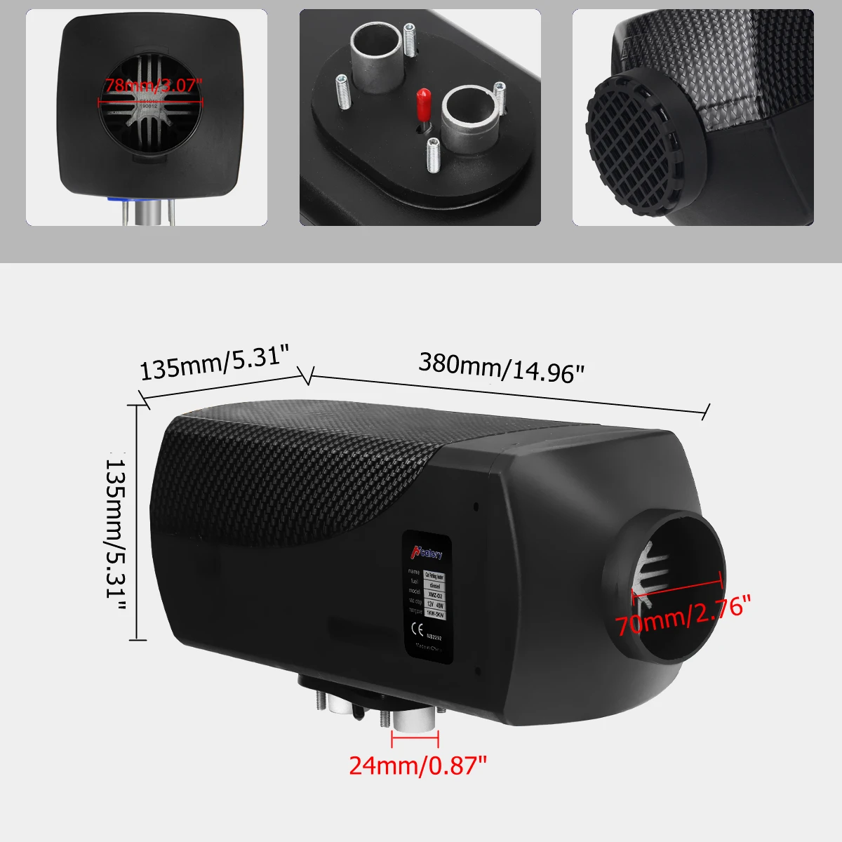 HCalory 12V 8000W ЖК дисплей переключатель обезжиривающее средство жгута проводов сплит