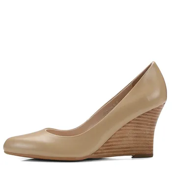 

YECHNE Women Wig Shoes Fashion Sexy Stiletto Punch Shoes Pumps Abrikoos Black Leather Ultra High Hooks Shoes