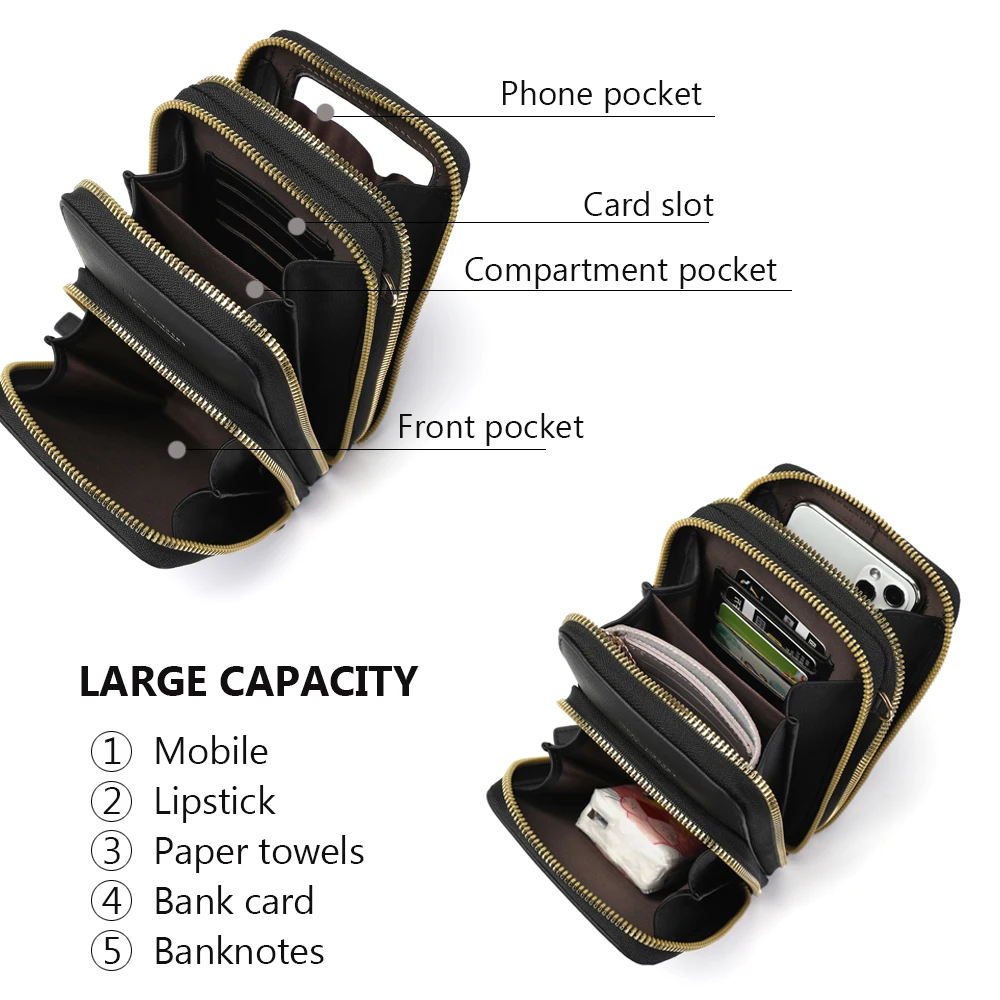 Crossbody Cellphone Purse Women Touch 