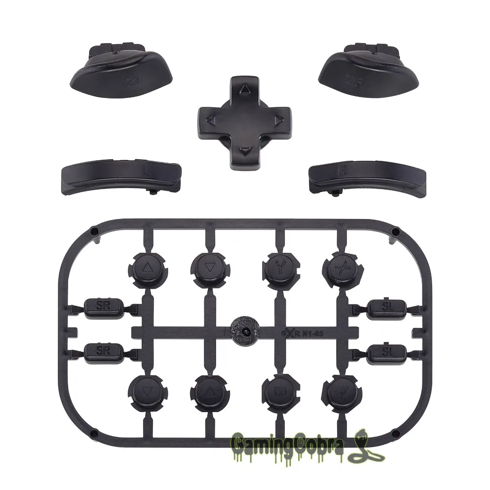 Мягкий сенсорный Черный Сменный D-pad ABXY ключи SR SL L R ZR ZL триггер полный набор кнопок с инструментами для nintendo Switch Joy-Con