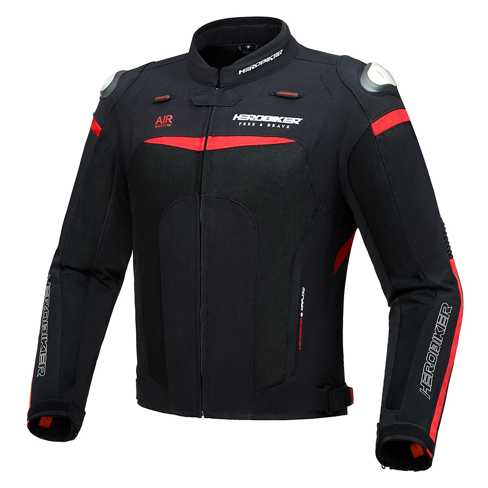 HEROBIKER летняя мотоциклетная куртка Мужская дышащая сетка jaqueta Chaqueta Moto куртка для мотокросса мотоциклетная защита