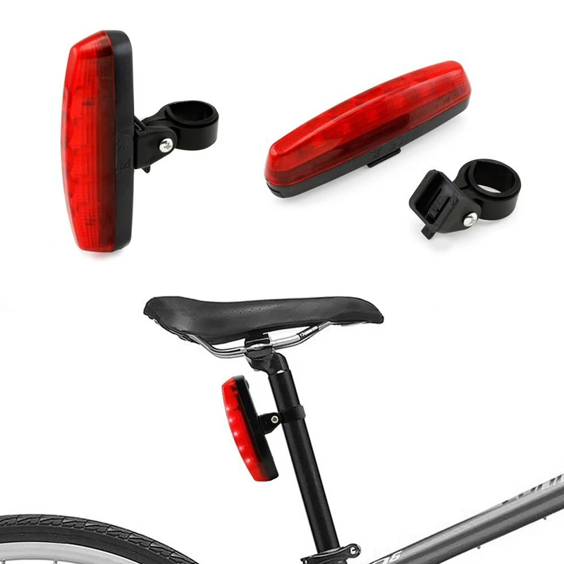 USB Перезаряжаемые светодиодный велосипед хвост светильник яркий Велосипедный спорт задний Фонарь велосипедный защитный вспышка светильник 330 мА/ч, литий Батарея 5 светодиодный 4 Варианты модели