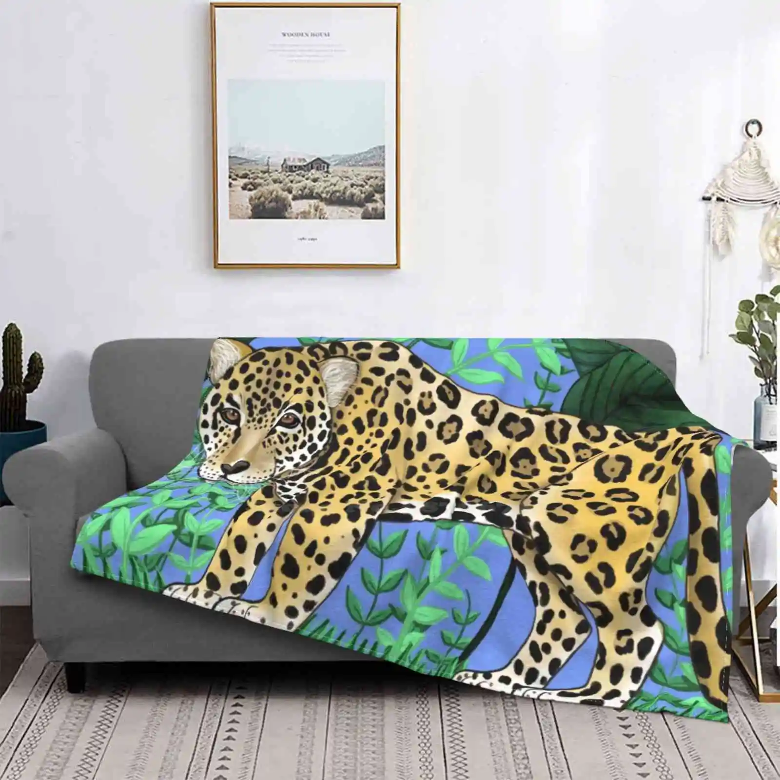 

| Ona Pintada | Animal Art Top Quality Comfortable Bed Sofa Soft Blanket Ona Pintada Animal Art Animal Drawing Animal