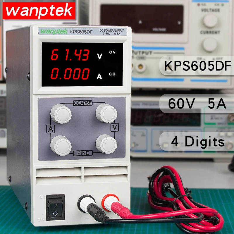

4-digit 60V 5A Lab Adjustable Power Supply Precision DC Switch Digital Voltage Regulator Laboratory Power supply for PC Module