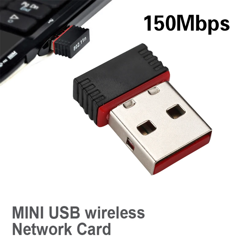150 Мбит/с Wifi адаптер USB ключ для компьютера ПК Беспроводная мышь динамик музыка Wi-Fi приемник