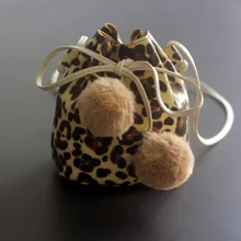 Модная Милая Детская сумка из искусственной кожи на одно плечо, кошельки для монет с леопардовым принтом, сумки-мессенджеры для девочек, маленький кошелек