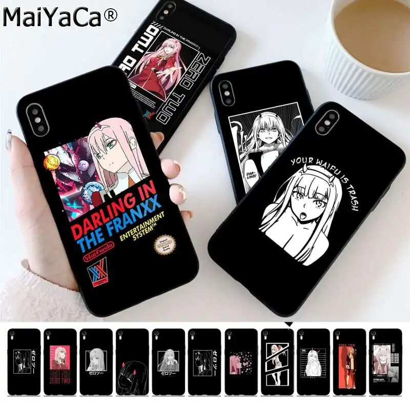 Чехол для телефона MaiYaCa Zero Two Darling in the FranXX с аниме iphone 13 11 12 pro XS MAX 8 7 6 6S Plus X 5S SE 2020 XR |