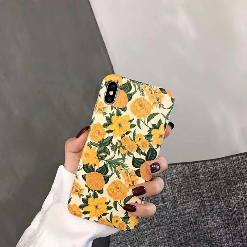 Tfshining винтажные чехлы для телефонов с цветами и листьями iphone 11 Pro Max SE 2020 X XS 6 6S 7 8 Plus
