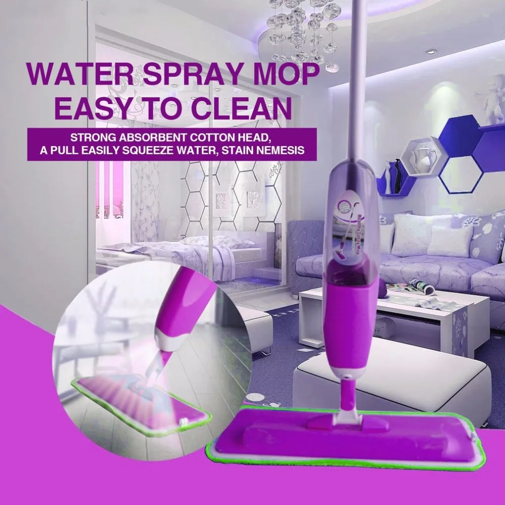 Multifunctional Home Used Water Spray Mop Flat Mop One-hand Operating Long Handle Home Supplies Household Cleaning Tools
