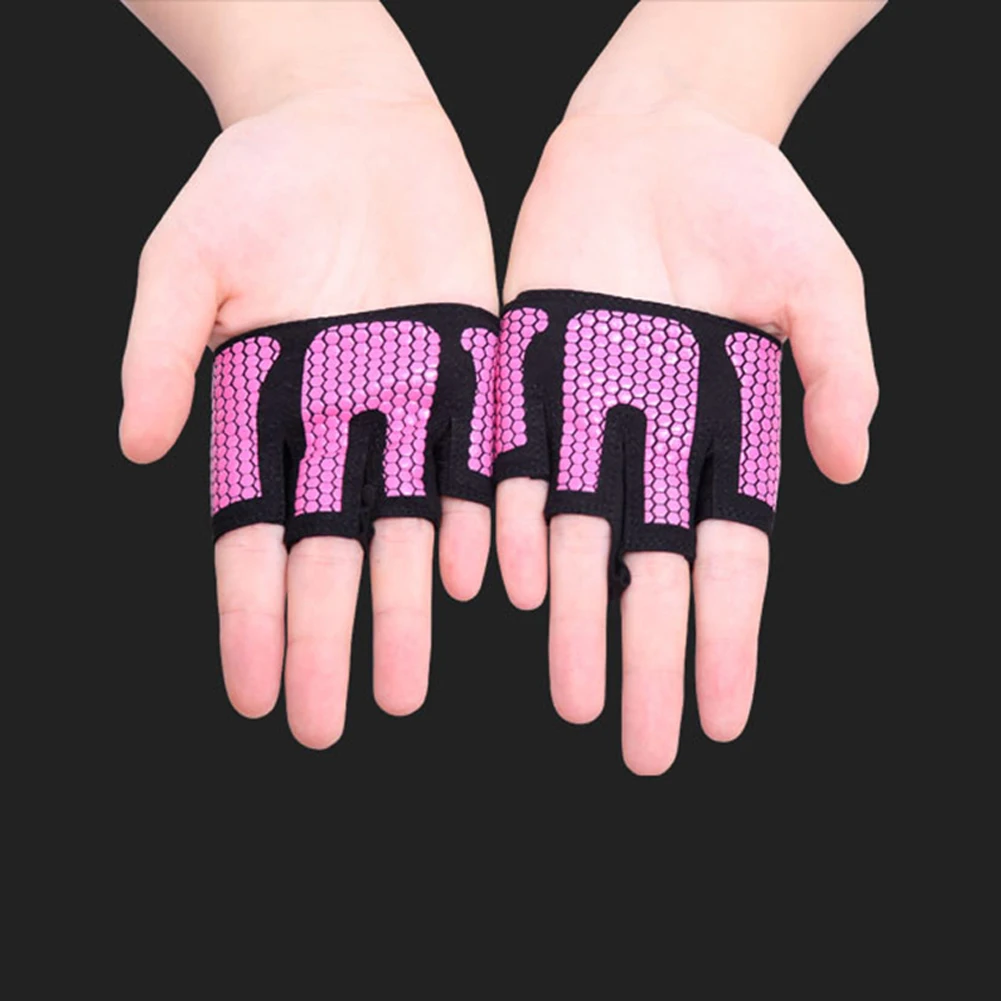Four Finger Women Workout Gloves Fitness Gym Yoga Exercise Hand Palm Protector Exercise Sport Workout Glove for Men Wome 6