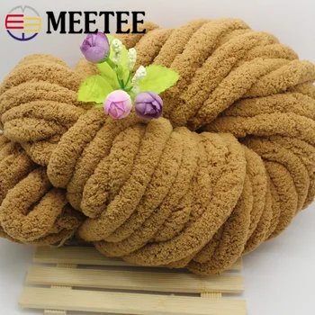

Meetee 1pc 250g Knitting Wool Yarn Thick Chunky Ice Line DIY Arm Roving Knitting Blanket Hand Knit Spinning Crochet Home Decor