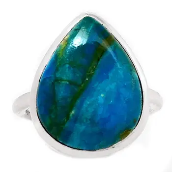 

Genuine PERUVIAN BLUE OPAL Ring 925 Sterling Silver, USA Size : 6.75, AR4310
