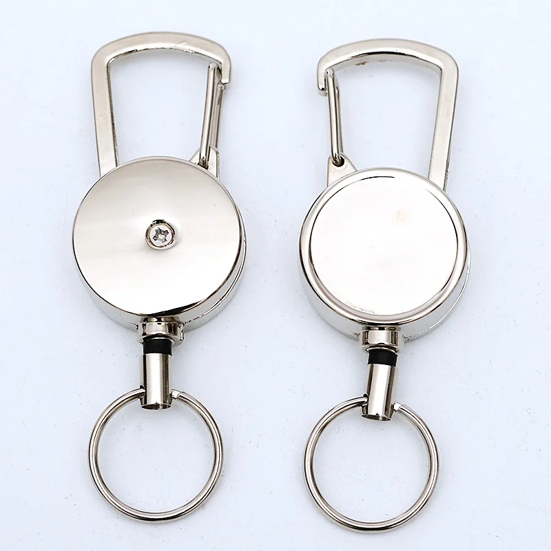 

Outdoor Telescopic Wire Rope Key Anti-theft Keychain Tactical EDC Retractable Chain Return Key Ring Holder Burglar Keychain