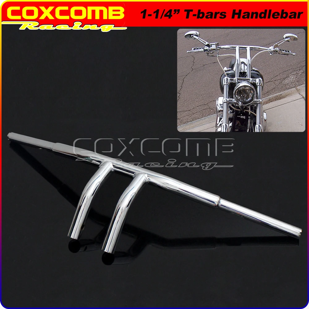 11/4" Custom Motorbike Tbar Handlebar Drag Bar For Harley Dyna