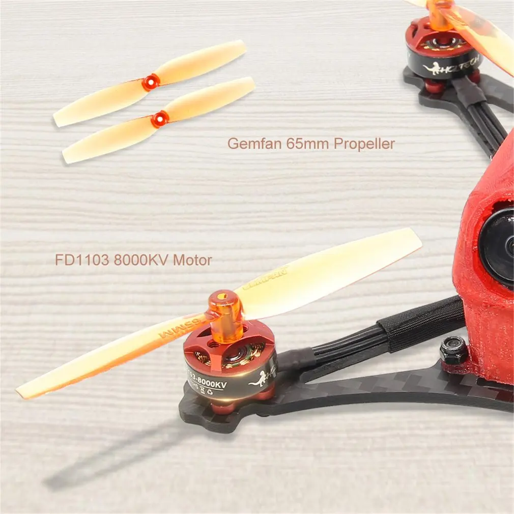 HGLRC зубочистка Parrot120 микро RC FPV гоночный Дрон PNP F411 2-4S управление полетом 13A 4в1 ESC 1103 кв мотор-красный