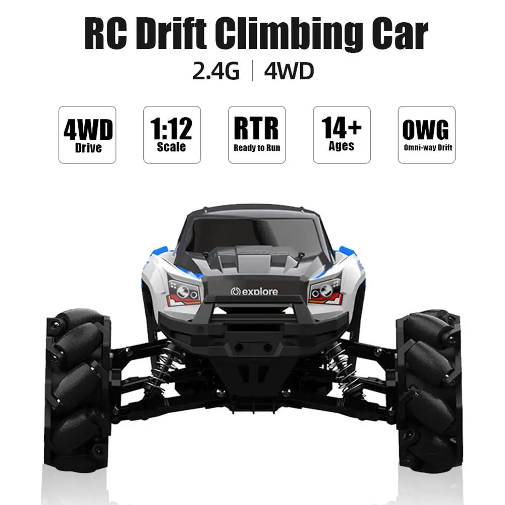 RBRC RB1277A 1/12 2,4 г 4WD 35 км/ч Mecanum колеса RC автомобиль электрический Дрифт автомобиль полный пропорциональный RTR модель с 4 шины