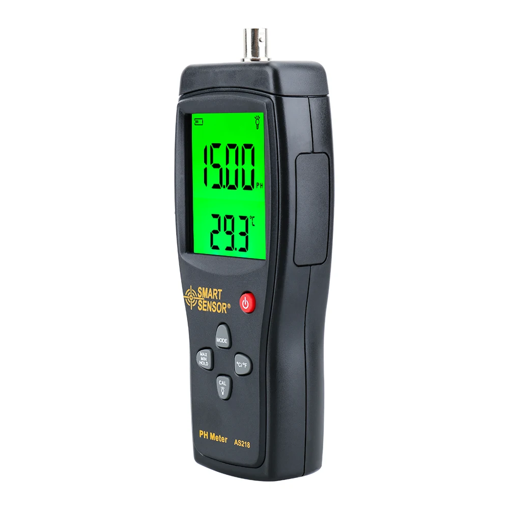 digital PH meter ph Meter PH tester SmartSensor AS218 0.00~14.00pH Moisture measuring instrument water acidity meter ph meter