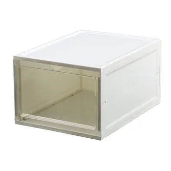 

New Boot Shoe Plastic Storage Transparent Box Stackable Case Drawer Organizer Home