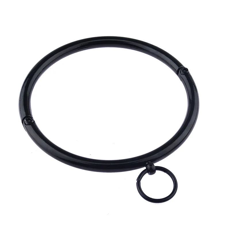 Stainless Steel Collar Neck Ring Slave BDSM Metal Collar Slave Bondage Positioning Bandage Fetish Adult Games Sex Toys For Woman sex party toys erotic sex toy sex toys sex bondage toys