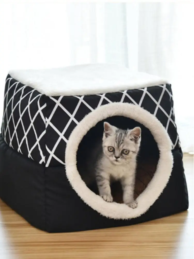 Cat Bed Cat Litter Space Capsule Four Seasons Universal Cat House Closed Room Bamboo Pet Supplies C