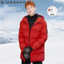 Мужской пуховик jordano, толстый, с капюшоном, 90%, серый, гусиный пух, куртка, машинная стирка, много карманов, Одноцветный, Doudoune Homme 01079657