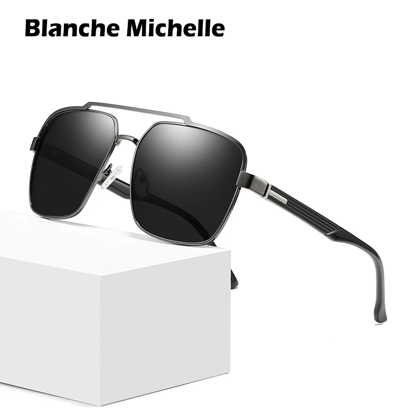 BM, брендовые дизайнерские солнцезащитные очки, мужские, поляризационные, UV400, квадратные, для вождения, солнцезащитные очки, мужские, lentes de sol hombre oculos de sol masculino