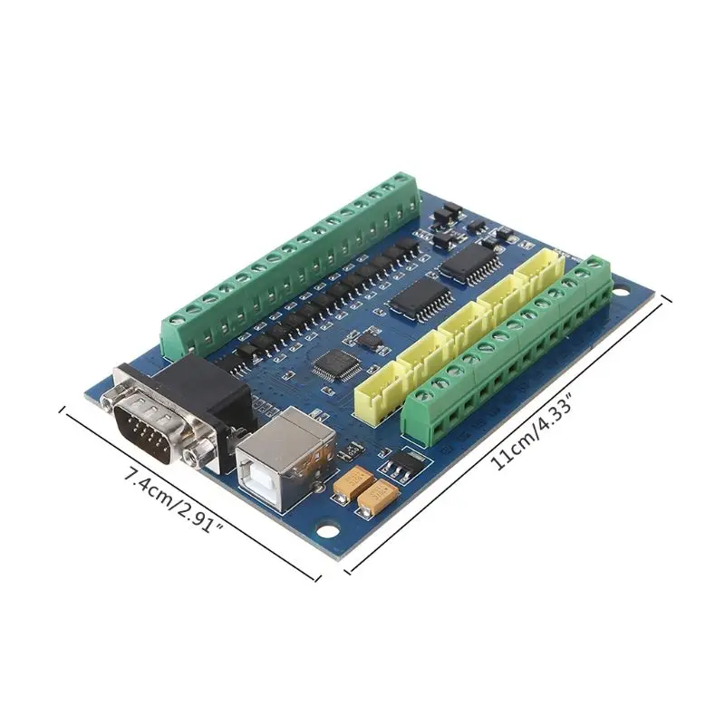 12-24V MACH3 USB 5 Axis 100KHz Гладкий Степпер контроль движения Breakout Board для гравировки с ЧПУ U1JB