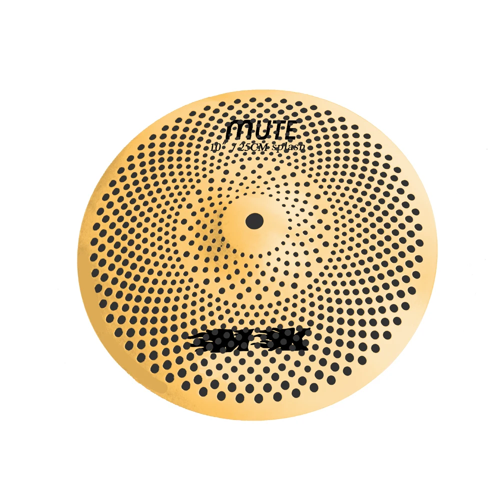 Durable Stainless Steel MK Low Volume Cymbals 10" Splash Golden or Silver Best Gifts for Drummers