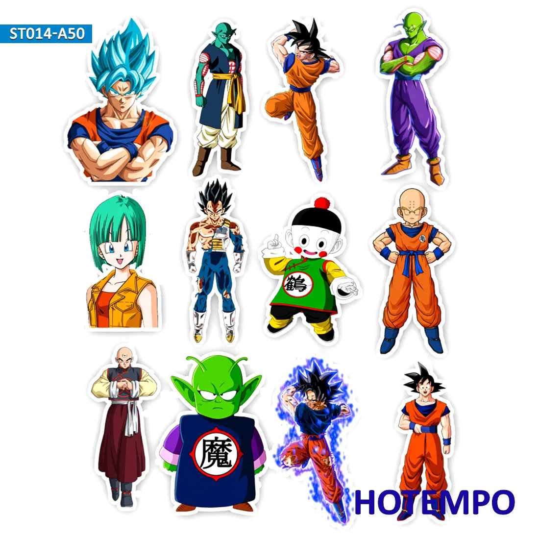 50 шт. не повторяющиеся аниме наклейки Goku Dragon Ball DIY мобильный телефон ноутбук чемодан гитара скейтборд наклейка наклейки