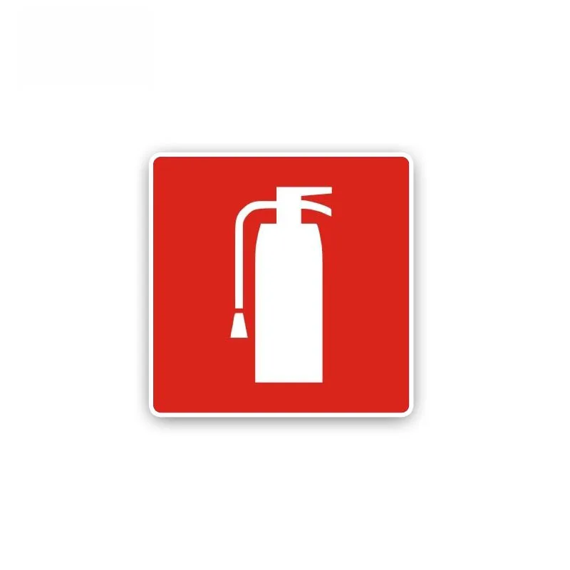 

Warning Car Sticker Personality Fire Extinguisher PVC Decal Waterproof Sunscreen Decals,15cm*15cm