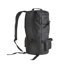 23L Fishing Tackle Rod Backpack Cylinder Single Double Shoulder Messenger Storage Bag Holder Carrier Organizer