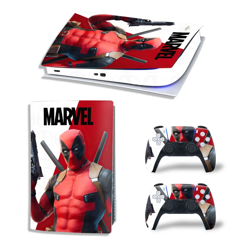 Marvel Star Wars PS5 Digital Edition Skin Sticker Decal Cover for PlayStation 5 Console and 2 Controllers PS5 Skin Sticker Vinyl 