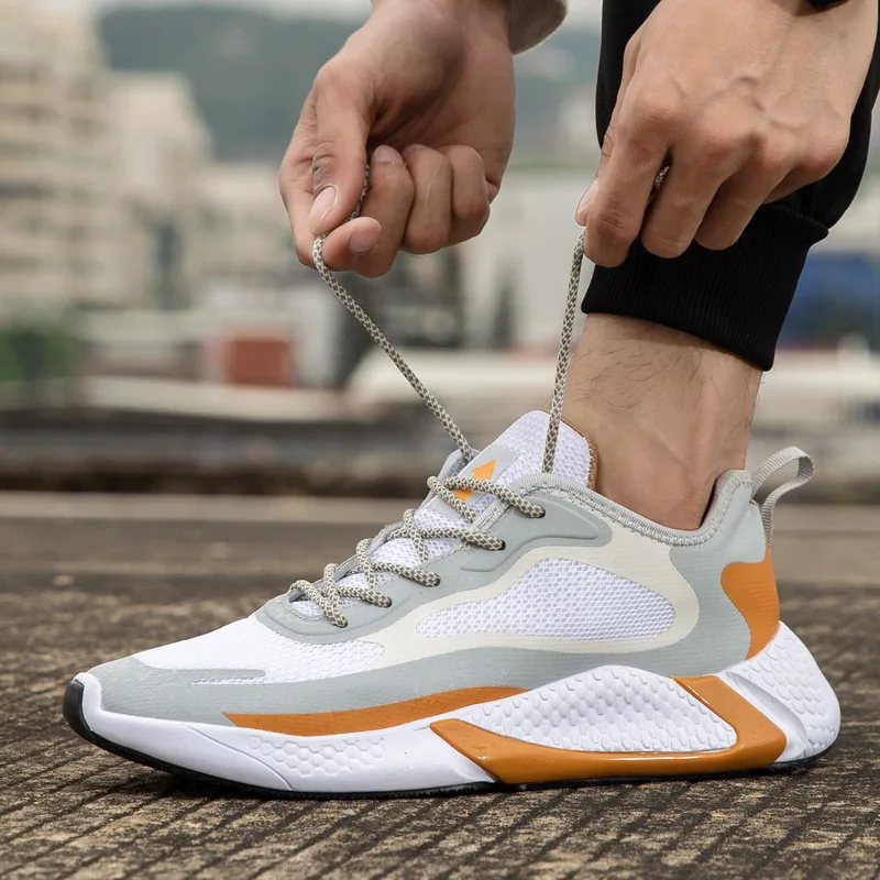 Новые Классические Zapatos De Hombre спортивная обувь для мужчин модные кроссовки React Ele Мужские t 87 Кроссовки пакет белый эпос кроссовки - Цвет: Золотой