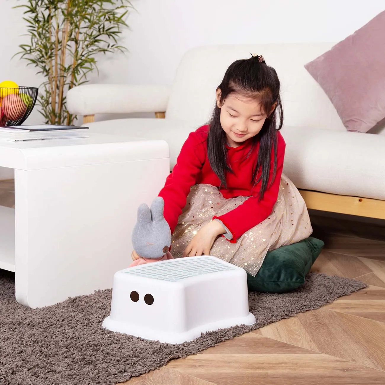 Children's Stepstool Baby Washing Hands Piano Thickened Anti-slip Footstool | Мебель