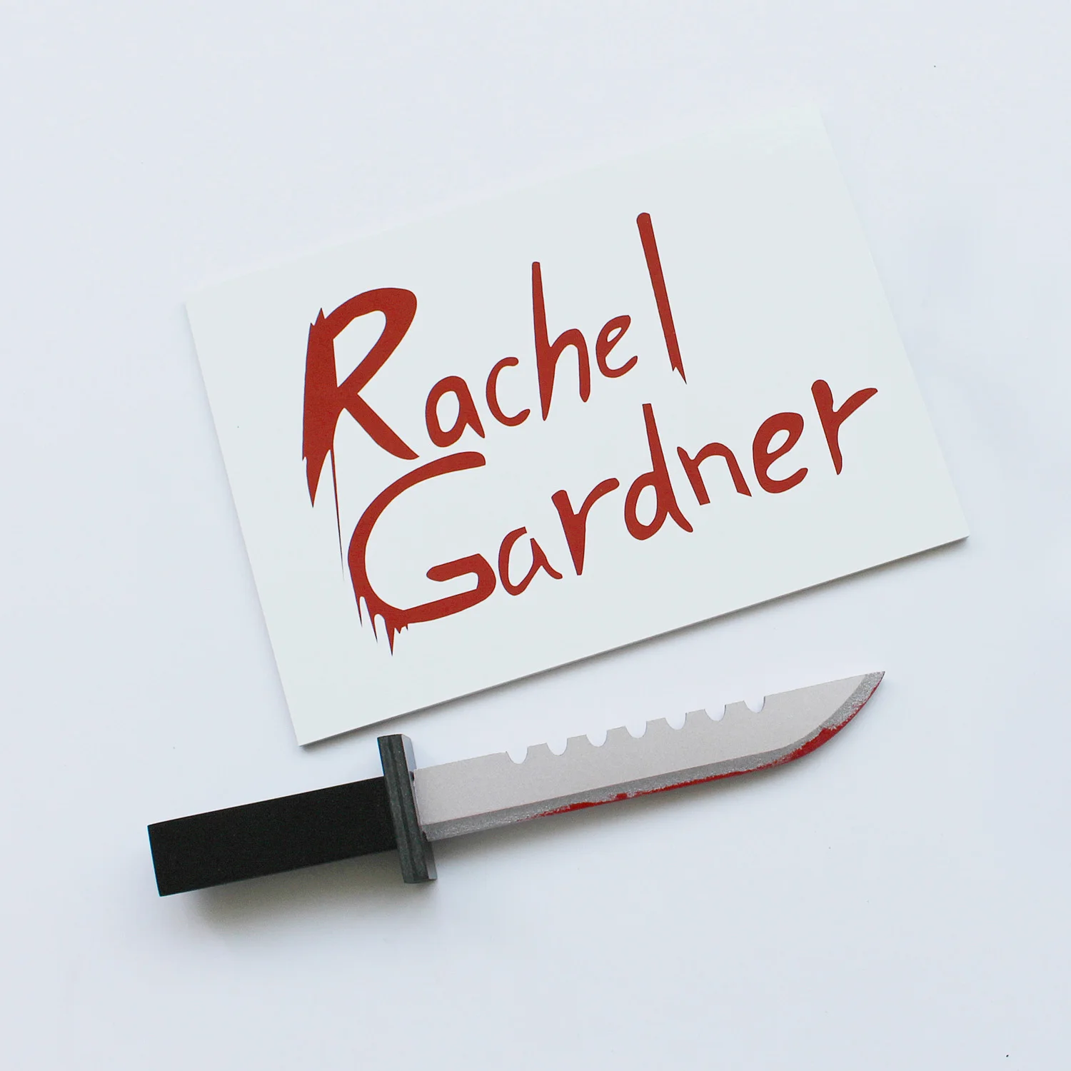 Angels Of Death Isaac Foster Rachel Gardner Cosplay Dagger With Hand Card Costume Halloween Props Gift Costume Props Aliexpress