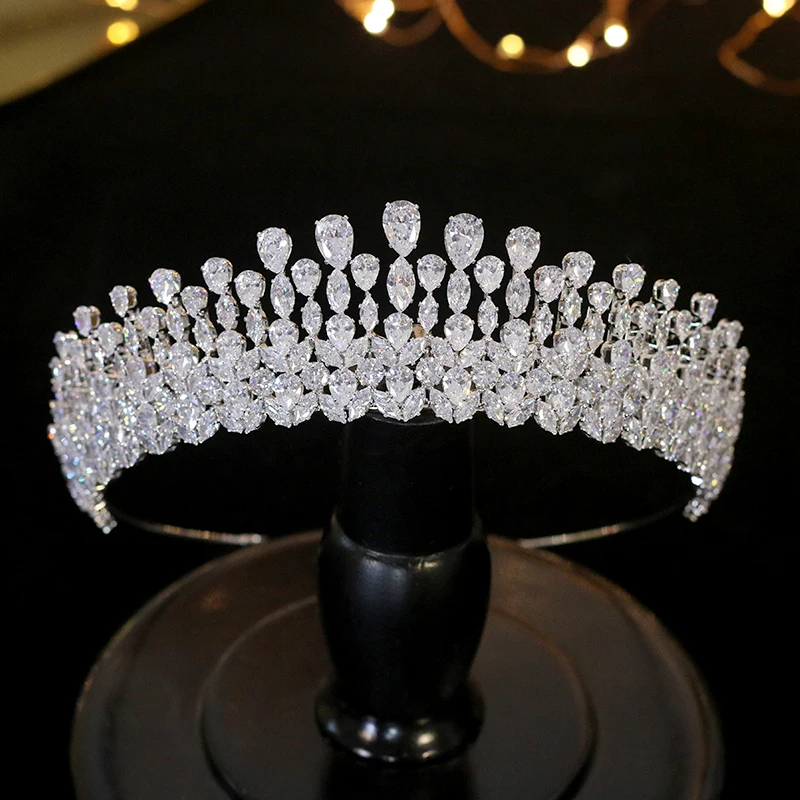 Свадебная Корона кристалл модный головной убор королева Свадебная Корона Свадебные украшения Аксессуары для волос Тиара
