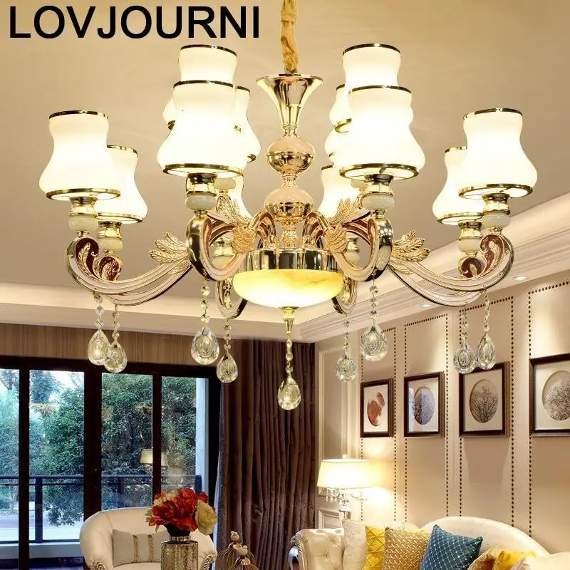 Para Sala De Jantar Vintage Deco Cuisine Pendant Touw Lampara Colgante Crystal Light Suspension Luminaire Hanging Lamp Hanglamp | Лампы и