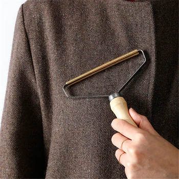 

Portable Lint Remover Clothes Fuzz Fabric Shaver Brush Tool Power-Free Fluff Removing Roller for Sweater Woven Coat