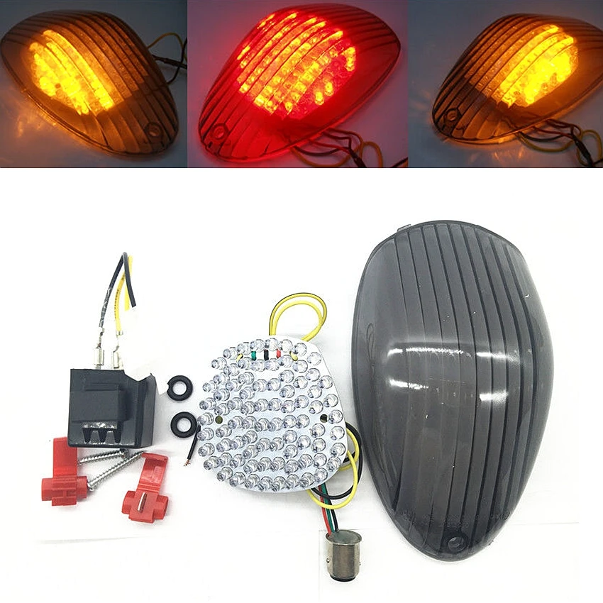 

Turn Signal Tail Light Smoke For KAWASAKI Vulcan 900 Classic LT Custom Mean Streak