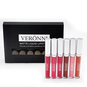 

Long-lasting Non-stick Cup Does Not Fade 6 Lip Gloss Set Lipstick Set A/b Portable Practical