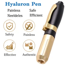Горячая гиалуроновой кислоты ручка высокой плотности металла для против морщин подъема губ гиалурон пистолет распылитель Мезотерапия пистолет